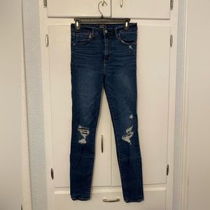 Abercrombie and fitch high rise super skinny jeans